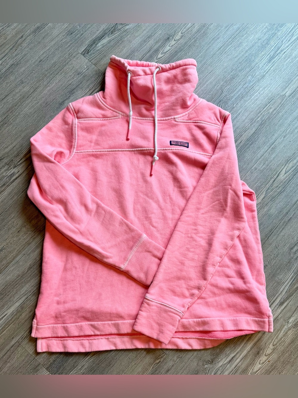 Vineyard Vines Neon Pink Funnel Neck